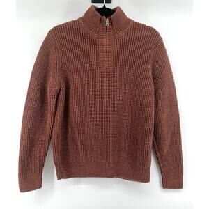 L.L.Bean Men’s 100% Organic Cotton Quarter-Zip Knit Sweater